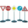 Image de Theo Klein 2980 Set de 5 panneaux de signalisation I Pour initier les petits cyclistes à la sécurité routière I Hauteur des panneaux: env. 73 cm I Jouet pour enfants à partir de 3 ans
