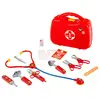 Image de Theo Klein 4383 Mallette médecin | Avec 14 accessoires dont stéthoscope, thermomètre, seringue | Et une poignée pratique. Dimensions : 28 cm x 9,5 cm x 22 cm | Jouet pour enfants à partir de 3 ans