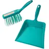 Image de Theo Klein 6568 Leifheit Garniture de balais, 2 pièces I Set de ménage pour enfants avec balayette et pelle I Dimensions : 12 cm x 56 cm x 3 cm I Jouet pour enfants à partir de trois ans