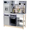 Image de Theo Klein 7194 Cuisine Miele Family en Bois | avec Plaque de Cuisson électronique, Four, Lave-Vaisselle, etc. | avec Accessoires. | Dimensions : 83,5 x 30 x 101 cm I pour Enfants à partir de 3 Ans