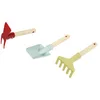 Image de Theo Klein 7681 Outils de Jardinage, avec Pelle, Râteau et Double Binette à Manche Court, Plastique recyclé, Anti-UV, Jouet pour Enfants à Partir de 3 Ans