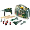 Image de Theo Klein 8416 Mallette outils Bosch, grand modèle | Set de 16 accessoires y compris la perceuse avec lumière et bruitage | Dimensions : 32 cm x 8 cm x 29 cm | Jouet pour enfants à partir de 3 ans