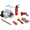 Image de Klein 8928 Set de pompier | Avec 7 accessoires dont un casque, une lampe-torche électronique et beaucoup d’autres choses | Extincteur avec fonction pulvérisation | Dès 3 ans