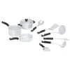 Image de Theo Klein 9428 WMF Batterie de cuisine, 9 pièces I Batterie de cuisine de haute qualité, accessoires pour cuisines pour enfants, comprenant marmite, poêle, roulette à pizza, cuillère à mélanger et beaucoup plus encore ... | Jouet pour enfants à partir de 3 ans
