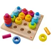 Image de HABA - Jouet en Bois PEFC - Construction - Jeu à Enficher Anneaux - 2 Ans et Plus - 2202