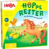 Image de Haba 4321 - Hoppe Reiter Pferdestarkes Wettlaufspiel, für 2-4 Spieler Von 3-12 Jahren, Spielbar in 3 Varianten, Brettspiel mit einfachen Spielregeln