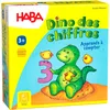 Image de HABA Dino des Chiffres   Jeu éducatif de mémoire et de Chiffres pour 1-4 Joueurs   Développe compétences numériques 3+ Ans   1004928002