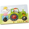 Image de HABA- Puzzle La Ferme de Pierre - Puzzle en Bois Enfant - Jeu d'assemblage - Débutant - 6 pièces - 12 Mois - 302535