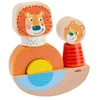 Image de HABA Jeu de Montage Lion   Jouet Montessori en Bois pour Le développement de la motricité   Stimule la motricité Fine dès 1,5 an   Jouet pour bébé fabriqué en Allemagne   2010995001