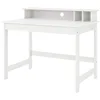 Image de Inter Link - Bureau en pin massif - Table d'ordinateur - Poste de travail - Table de bureau - Robuste, stable et intemporel - Avec trou pour câble 110x68,50x76-91 cm - Hilda