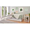 Image de Inter Link lit fonctionnel rangement tiroirs sommier bois massif 90x190cm