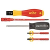 Image de Wiha 38074 Jeu De Tournevis Dynamométriques TorqueVario-S Electric PlusMinus/Pozidriv À Couple Limité À Réglage Variable - 5 Pcs - 0,8-5,0 Nm
