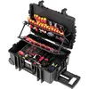 Image de Mallette à outils équipée Wiha 42069 pour électricien, pour les artisans, pour apprentis, pour professionnels, VDE 113 pièces