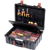 Image de Wiha Set L Mechatronik 62tlg 45833 pour électricien, pour les artisans, pour apprentis, pour professionnels, VDE Mallette à outils équipée 62 pièces (l x H x
