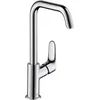 Image de Hansgrohe Mitigeur de Lavabo de Salle de Bain Focus 240 avec tirette de vidage EcoSmart Chrome, Chromé, Hauteur sous bec 190 mm
