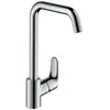 Image de hansgrohe Focus M41 - Mitigeur de cuisine, 1 jet, Robinet avec hauteur sous bec 260 mm, Robinetterie avec bec pivotant, Chromé, 31820000
