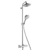 Image de hansgrohe Raindance Select S Colonne de douche en applique avec mitigeur thermostatique, 27115000,