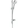 Image de hansgrohe Raindance Select E Set de douche 120 3 jet avec barre Unica'S puro 65 cm et porte-savon, chromé, 26620000
