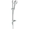 Image de hansgrohe Raindance Select E Ensemble de douche 120 3 jet EcoSmart 9 l/min avec barre Unica'S puro 65 cm et porte-savon, chromé, 26622000