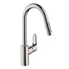 Image de hansgrohe Focus M41 Mitigeur de cuisine pivotant, avec douchette extractible, 31815800,