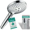 Image de hansgrohe Raindance Select S - Pommeau de douche économie d'eau avec 8,5 l/min (EcoSmart), Douchette à main avec 3 types de jet, Douchette ronde (125 mm), Chromé, 26531000