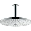 Image de hansgrohe Raindance Select S Douche de tête 300 2 jet avec raccord au plafond, blanc/chromé, 27337400