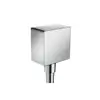 Image de hansgrohe Fixfit Square Raccord mural coudé, 26455000,