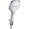 Image de hansgrohe Raindance Select E Ensemble support mural et douchette 120 3 jet avec flexible de douche 160 cm, blanc/chromé, 26720400