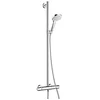 Image de hansgrohe Croma Select E SemiPipe Multi avec mitigeur thermostatique, blanc/chromé, 27248400