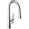 Image de hansgrohe Talis M51 - Mitigeur de cuisine avec douchette extractible, 2 jets, Robinet avec hauteur sous bec 200 mm, Robinetterie avec bec pivotant et extensible, Chromé, 72813000