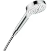 Image de hansgrohe Crometta Pommeau de Douche économie d'eau, Douchette à main 1 jet EcoSmart 9l/min, blanc/chromé, 26333400