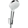 Image de hansgrohe Crometta Ensemble support mural et douchette Vario EcoSmart 9 l/min avec flexible de douche 125 cm, blanc/chromé, 26693400