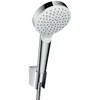 Image de hansgrohe Crometta Ensemble support mural et douchette 1 jet avec flexible de douche 125 cm, blanc/chromé, 26690400