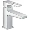 Image de hansgrohe Metropol Mitigeur de lavabo 100 poignée étrier bec court, bonde Push-Open, chromé, 74500000