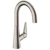 Image de hansgrohe Talis M51 Mitigeur de cuisine 220, 1 jet, aspect acier inox, 72814800