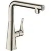 Image de hansgrohe Metris Select M71 Mitigeur de cuisine 260, 1 jet, aspect acier inox, 14847800