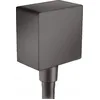 Image de hansgrohe FixFit Coude de raccordement Square, noir chromé brossé, 26455340