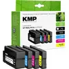 Image de KMP Encre remplace HP 950XL, 951XL, C2P43AE, CN045AE, CN046AE, CN047AE, CN048AE compatible pack bundle noir, cyan, magenta, jaune H100V 1722,4050