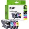 Image de KMP Encre remplace Brother LC-3219XLBK, LC-3219XLC, LC-3219XLM, LC-3219XLY compatible pack bundle noir, cyan, magenta, jaune B58VX 1537,4005