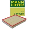 Image de MANN-FILTER C 34 005/1 Filtre à air - pour Véhicule de tourisme + utilitaires