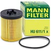 Image de MANN-FILTER HU 611/1 x Filtre à huile - VÉHICULE DE TOURISME + UTILITAIRES