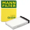 Image de MANN-FILTER CU 2316 Filtre à air de cabine - VÉHICULE DE TOURISME + UTILITAIRES