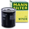Image de MANN-FILTER W 712/6 Filtre à huile - pour Véhicule de tourisme + utilitaires