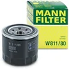 Image de MANN-FILTER, W 811/80 Filtre à huile