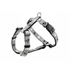 Image de Trixie Harnais Silver Reflect Taille M L : Tour de Poitrine 50 75 cm/25 mm en Noir/Gris argenté   Harnais réfléchissant, éléments réglables en continu pour Chiens de Taille Moyenne