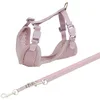 Image de TRIXIE Harnais souple junior pour chiot avec laisse Taille S - M : tour de poitrine 26-34 cm/10 mm lilas - Harnais rembourré et réglable avec laisse réglable sur 3 positions pour petits chiens - 15564
