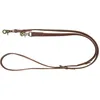 Image de Trixie Rustic V-19003 Laisse réglable en Cuir Gras pour Chiens de Grande à très Grande Taille Marron foncé Taille L à XL 2 m x 25 mm