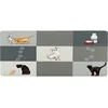 Image de TRIXIE Set de Table pour gamelle Patchwork Cat, 44 × 28 cm, Gris