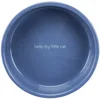 Image de TRIXIE Gamelle, Plat, Hello My Little Cat, céramique, 0, 3 l/ø 15 cm, Bleu Clair/Blanc