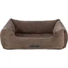 Image de Trixie Panier pour Chien Vital Lennox, Chenille, rectangulaire, Coussin orthopédique en Marron, 80×60 cm - Corbeille Douillette avec Mousse viscoélastique à Effet mémoire
